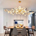Ceramic Ginkgo Chandelier Style C