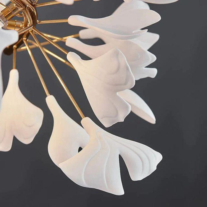 Ceramic Ginkgo Chandelier Style D