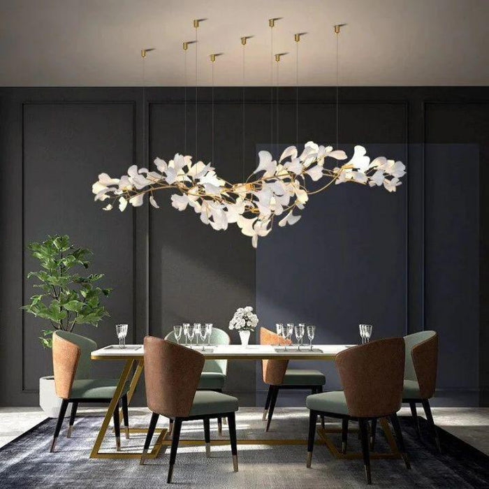 Ceramic Ginkgo Chandelier Style D