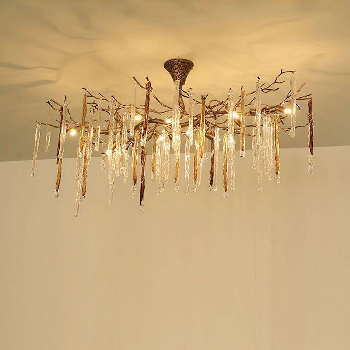 Riviko Winterbloom Branch Crystal Chandelier - Background Shot