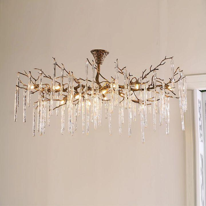 Riviko Winterbloom Branch Crystal Chandelier - Background Shot