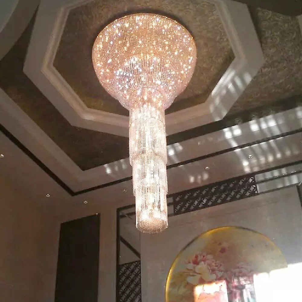 Golden Empire mounting crystal chandelier