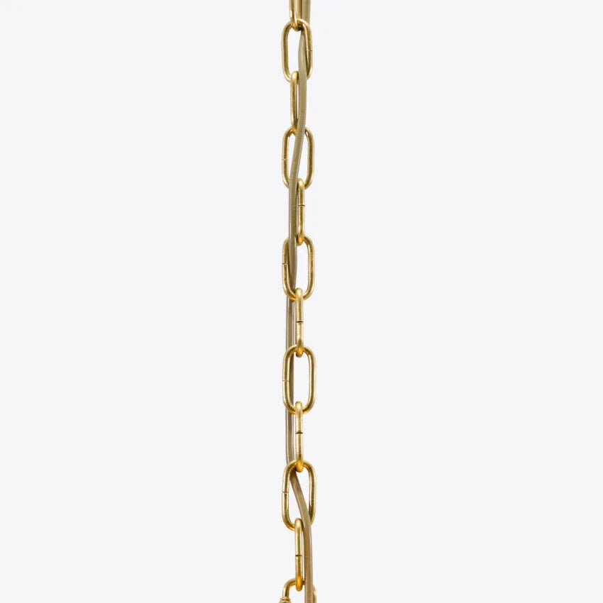 Murelli Glass Green Petals Chandelier
