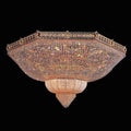 Hexgaon gold crystal chandelier