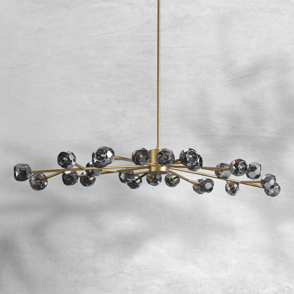 Bille De Crystal Round Chandelier 72"