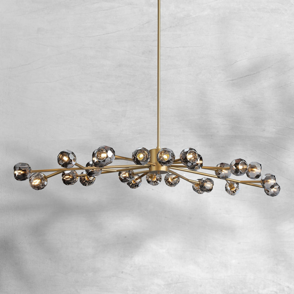 Bille De Crystal Round Chandelier 72"