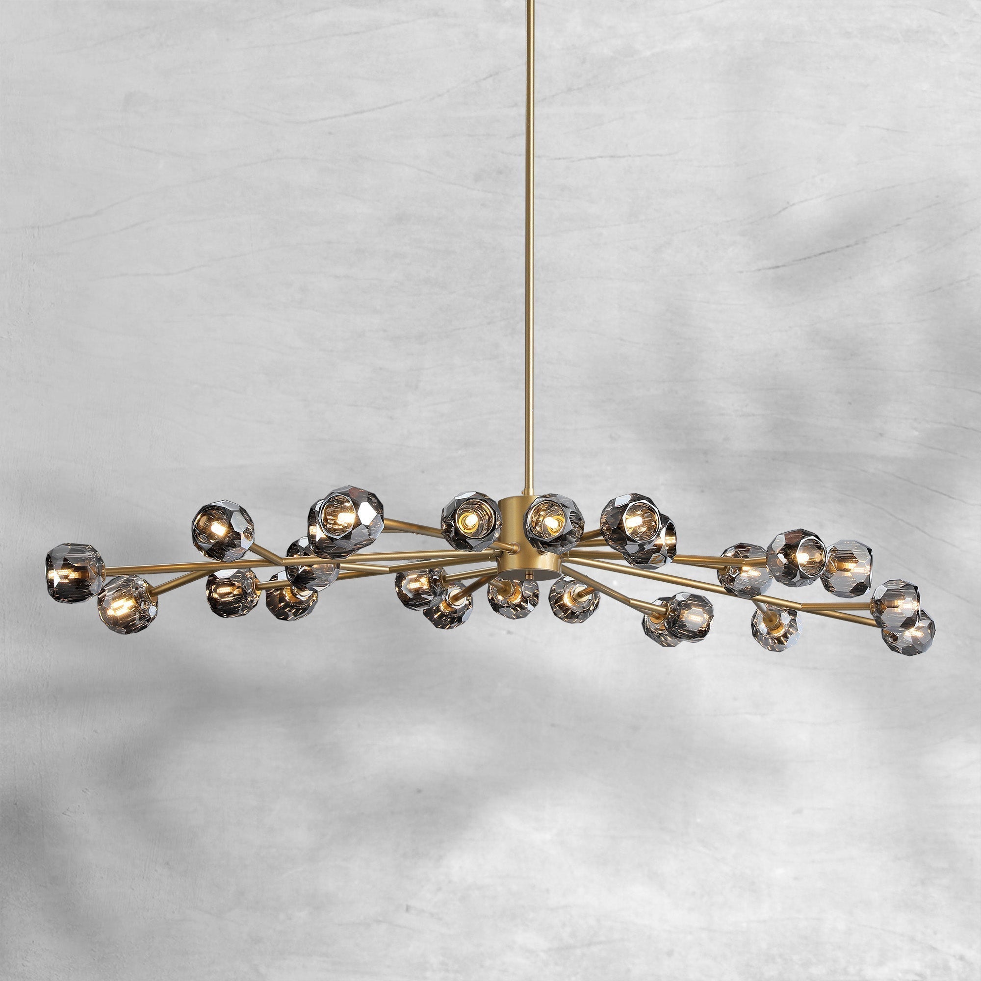 Bille De Crystal Round Chandelier 72"