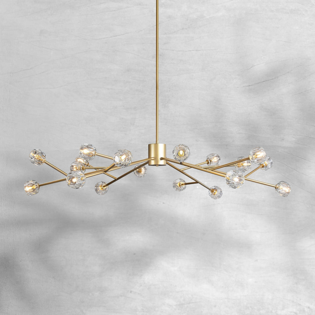 Bille De Crystal Round Chandelier 60"