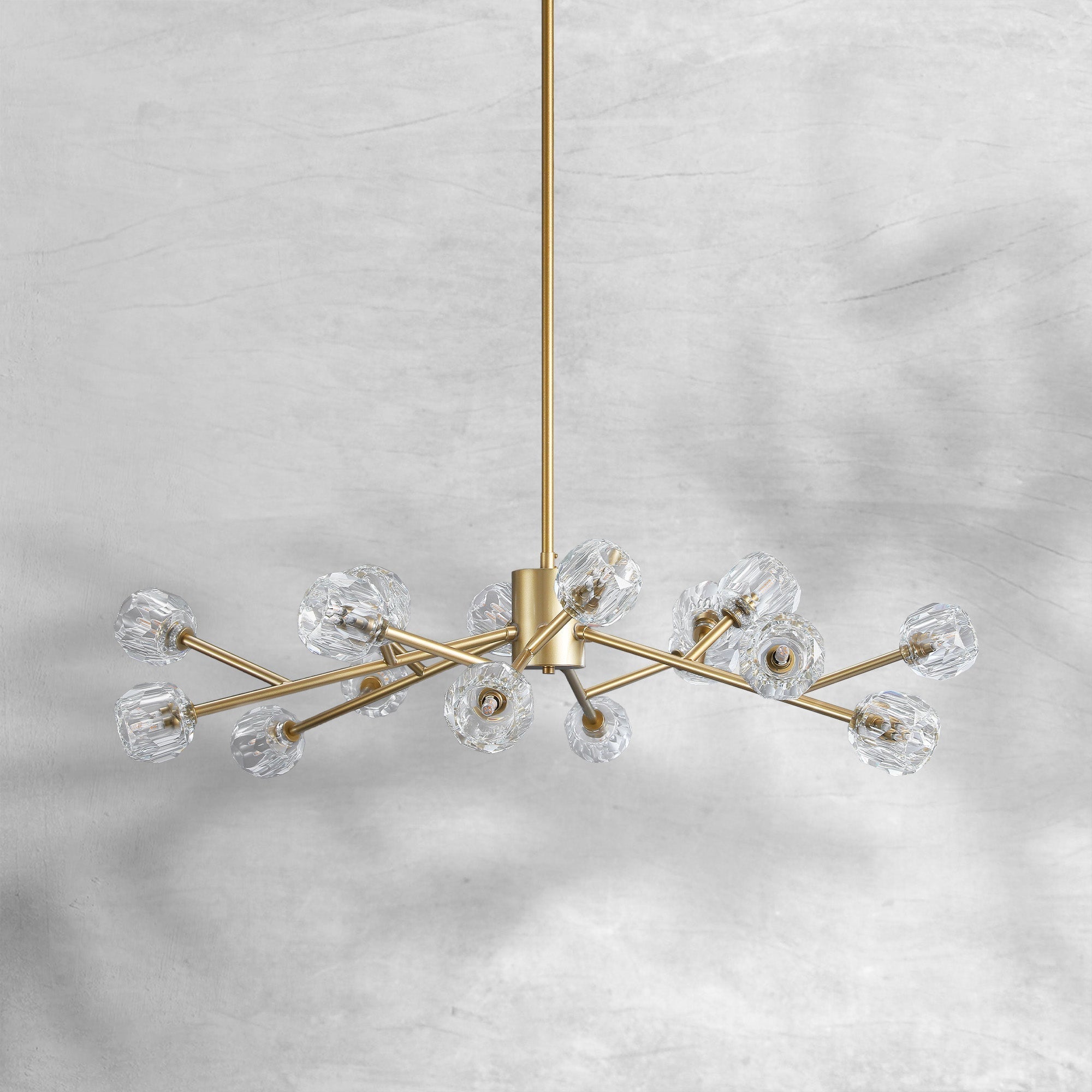 Bille De Crystal Round Chandelier 48"