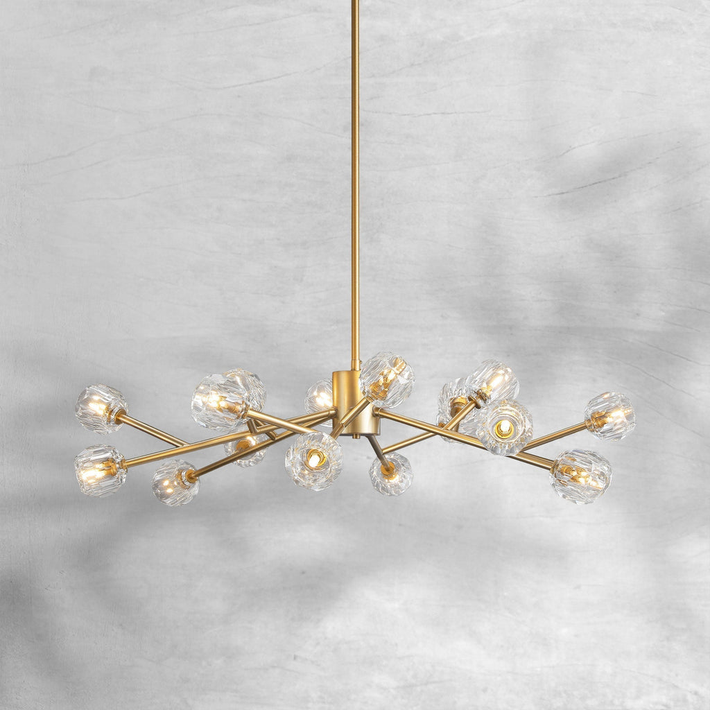 Bille De Crystal Round Chandelier 48"