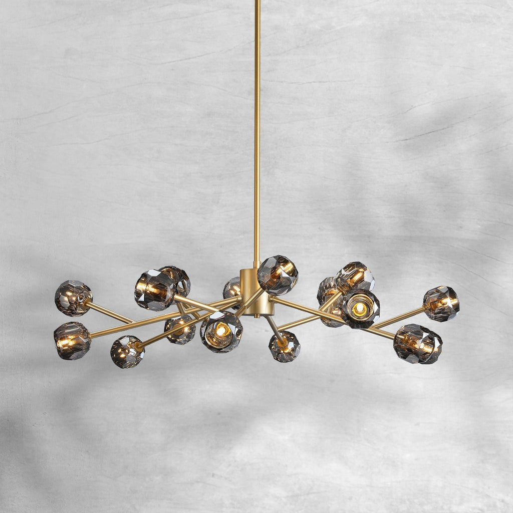 Bille De Crystal Round Chandelier 48"