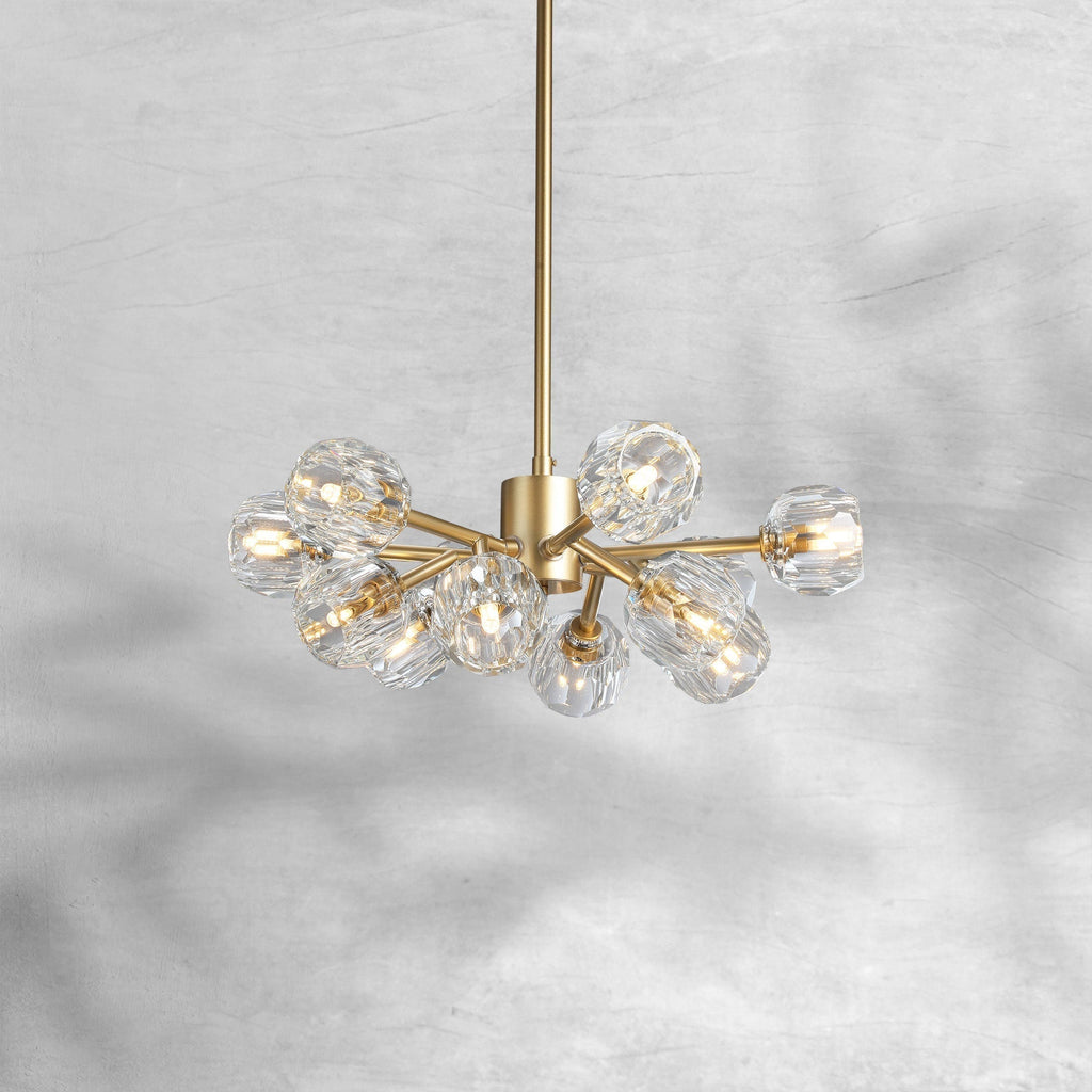 Bille De Crystal Round Chandelier 36"