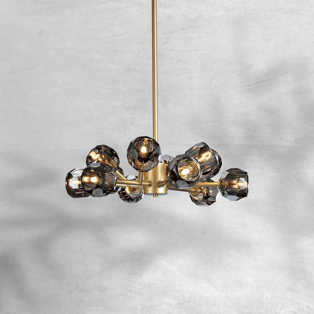 Bille De Crystal Round Chandelier 36"