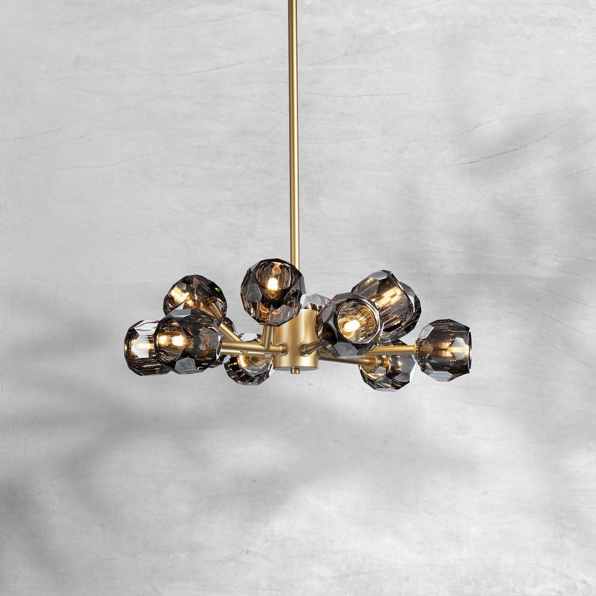 Bille De Crystal Round Chandelier 36"