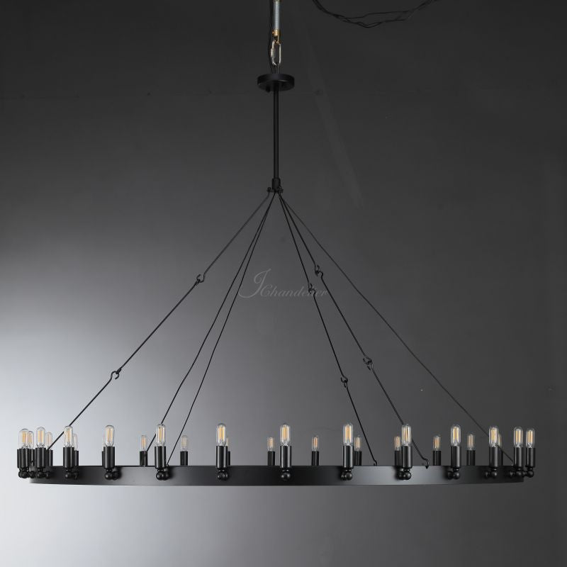 Celestine Vintage Filament Round Chandelier