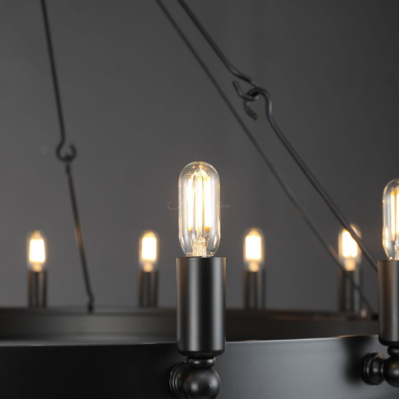 Celestine Vintage Filament Round Chandelier