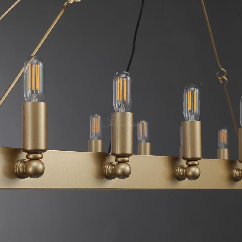 Celestine Vintage Filament Rectangular Chandelier