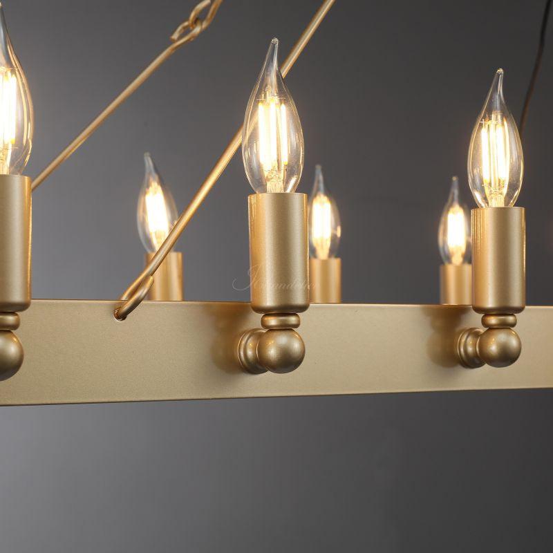 Celestine Vintage Candelabra Rectangular Chandelier