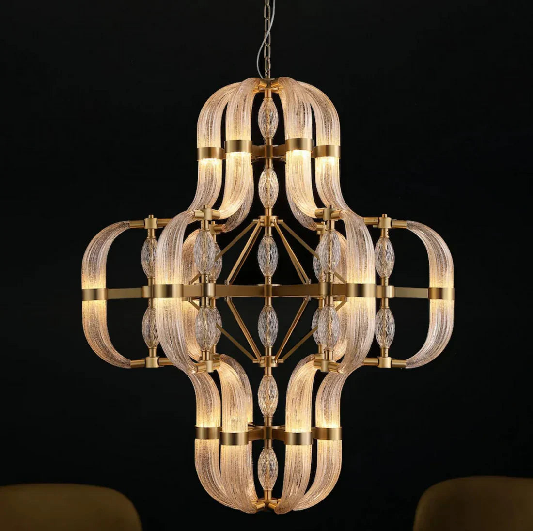 Modern Art Glass Chandelier for Living Room/Dining Room/Kitchen Island/Bedroom