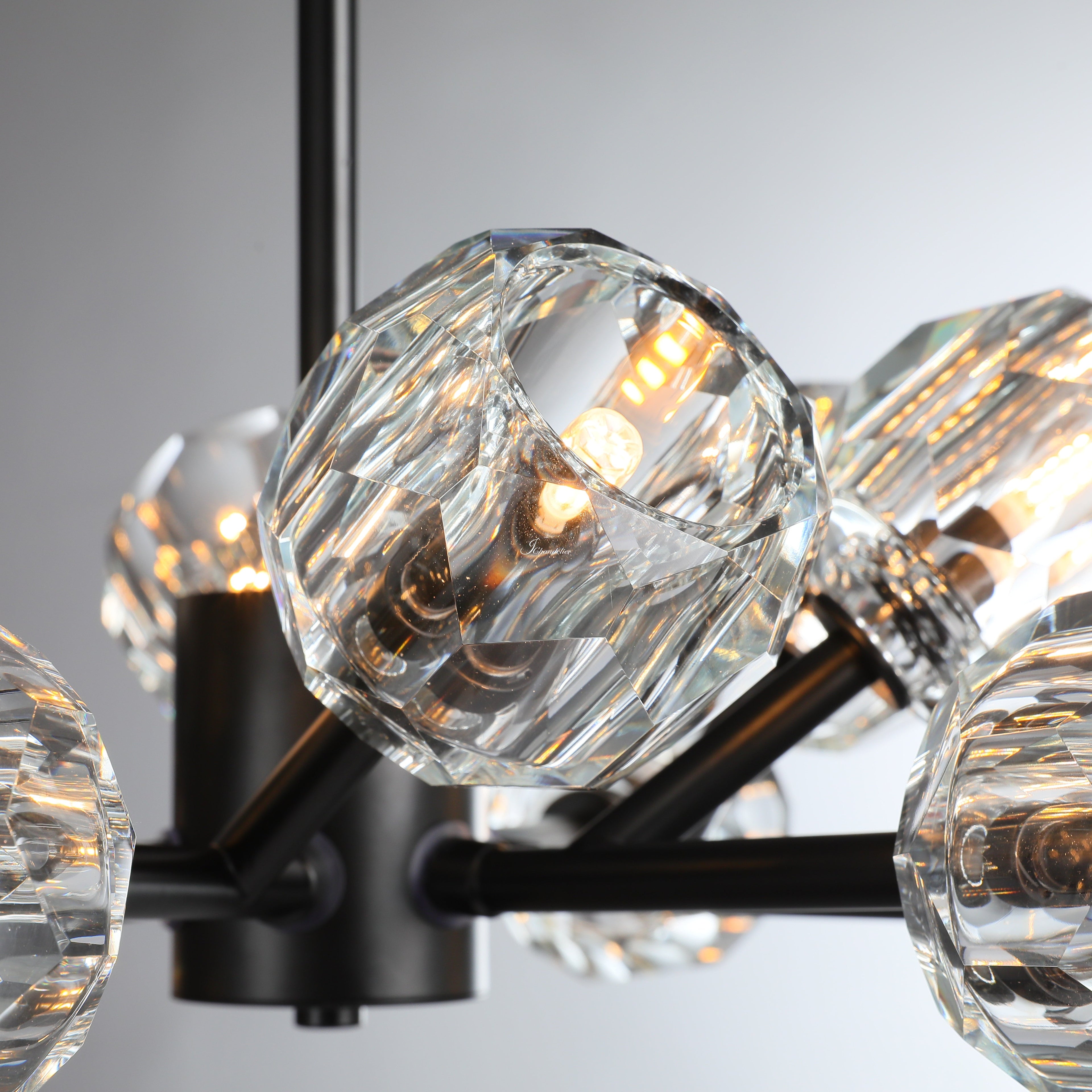 Bille De Crystal Round Chandelier 36"
