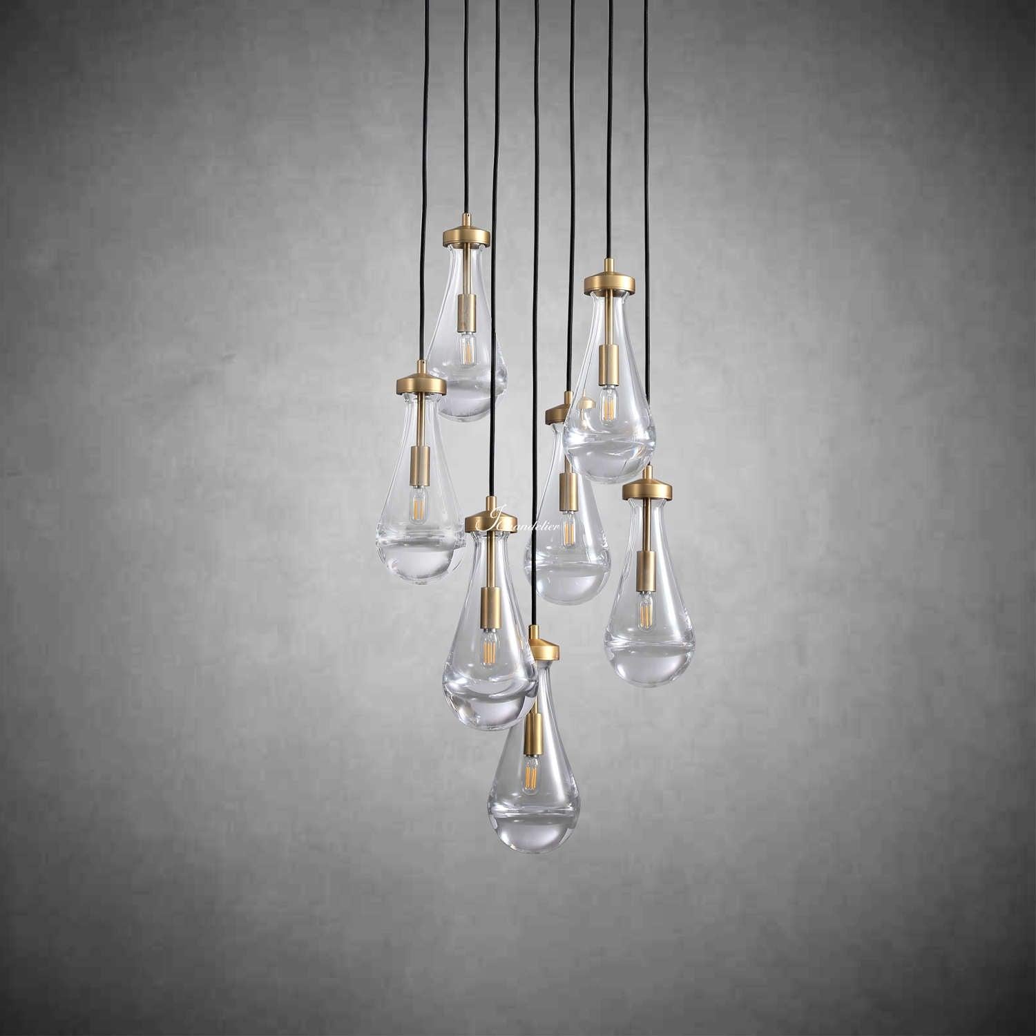 Soltaire Raindrops Round Chandelier