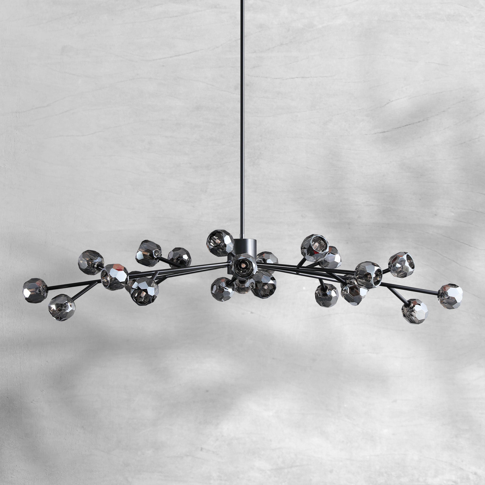 Bille De Crystal Round Chandelier 72"