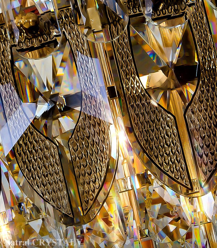 Riviko Grand Empire Tiered Crystal Chandelier - Background Shot