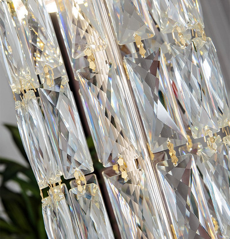 Riviko Grand Empire Tiered Crystal Chandelier - Background Shot
