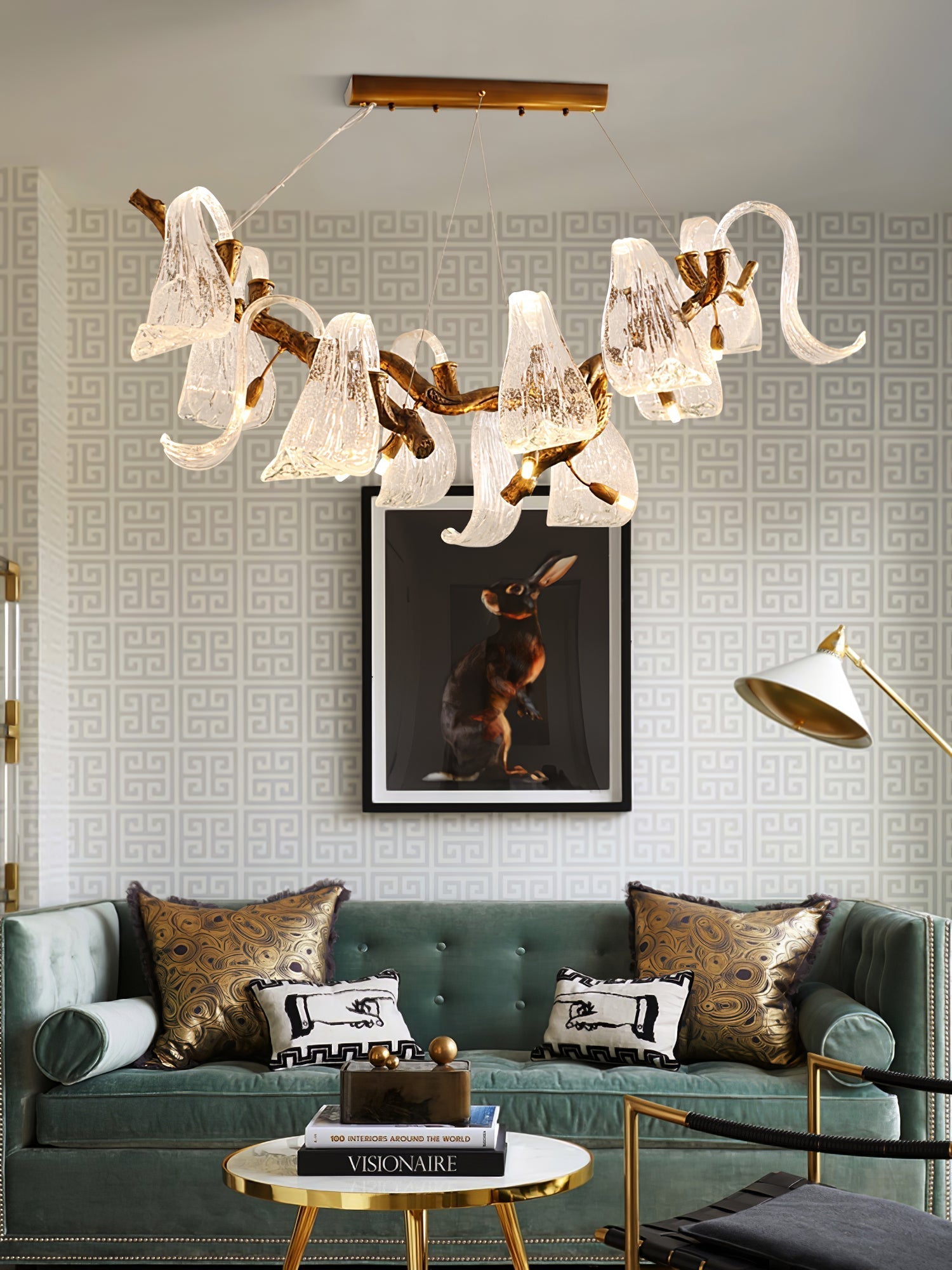 Icarus Wings Horizontal Branch Chandelier