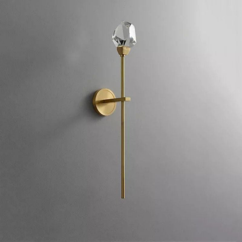 Riviko Radiant Prism Brass Wall Sconce - Background Shot