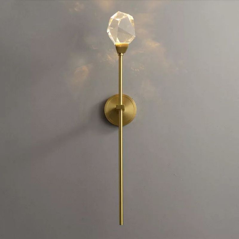 Riviko Radiant Prism Brass Wall Sconce - Background Shot