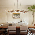 Riviko Selenite Bloom 15-Light Chandelier - formal American dining room
