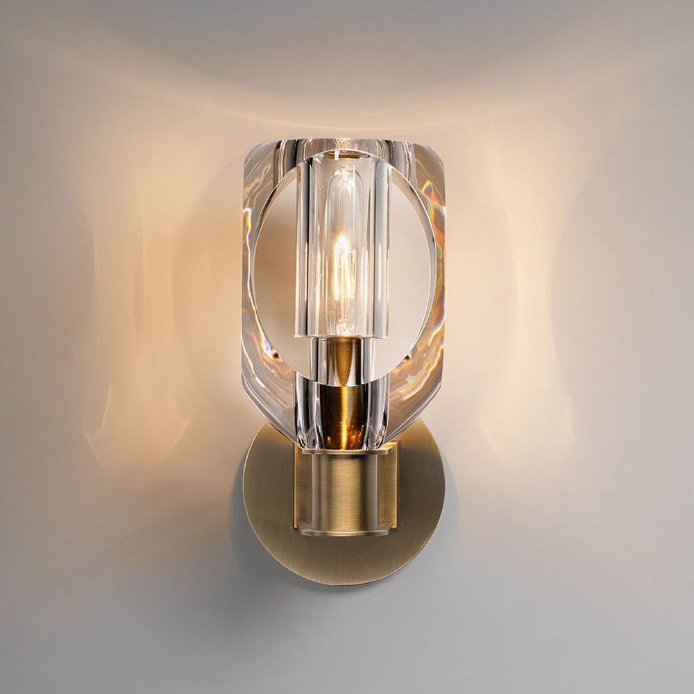 Riviko Canson Modern Crystal Bedroom Wall Sconces - Background Shot