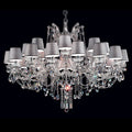 chandelier maria theresa with silver shade