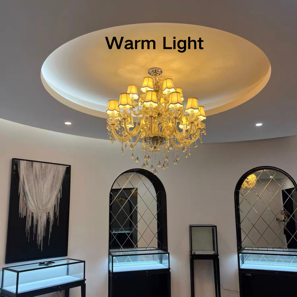Extra Large Luxury Multi-Tiered Crystal Pendant Chandelier for High-Ceiling Rooms