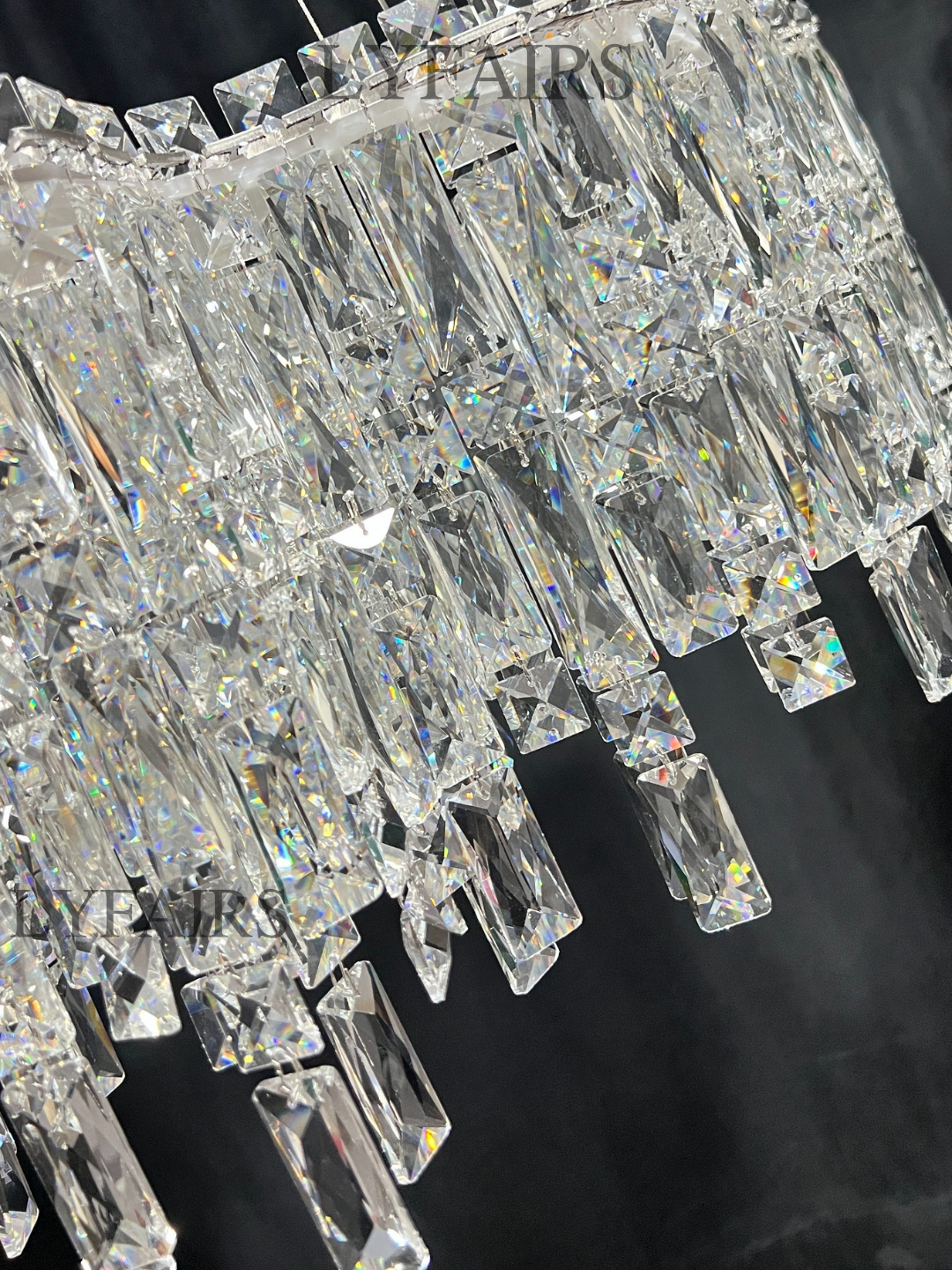 Irregular Round/Oval Crystal Chandelier Modern Luxury