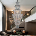 Riviko Grand Radiance K9 Crystal Chandelier - grand American estate foyer