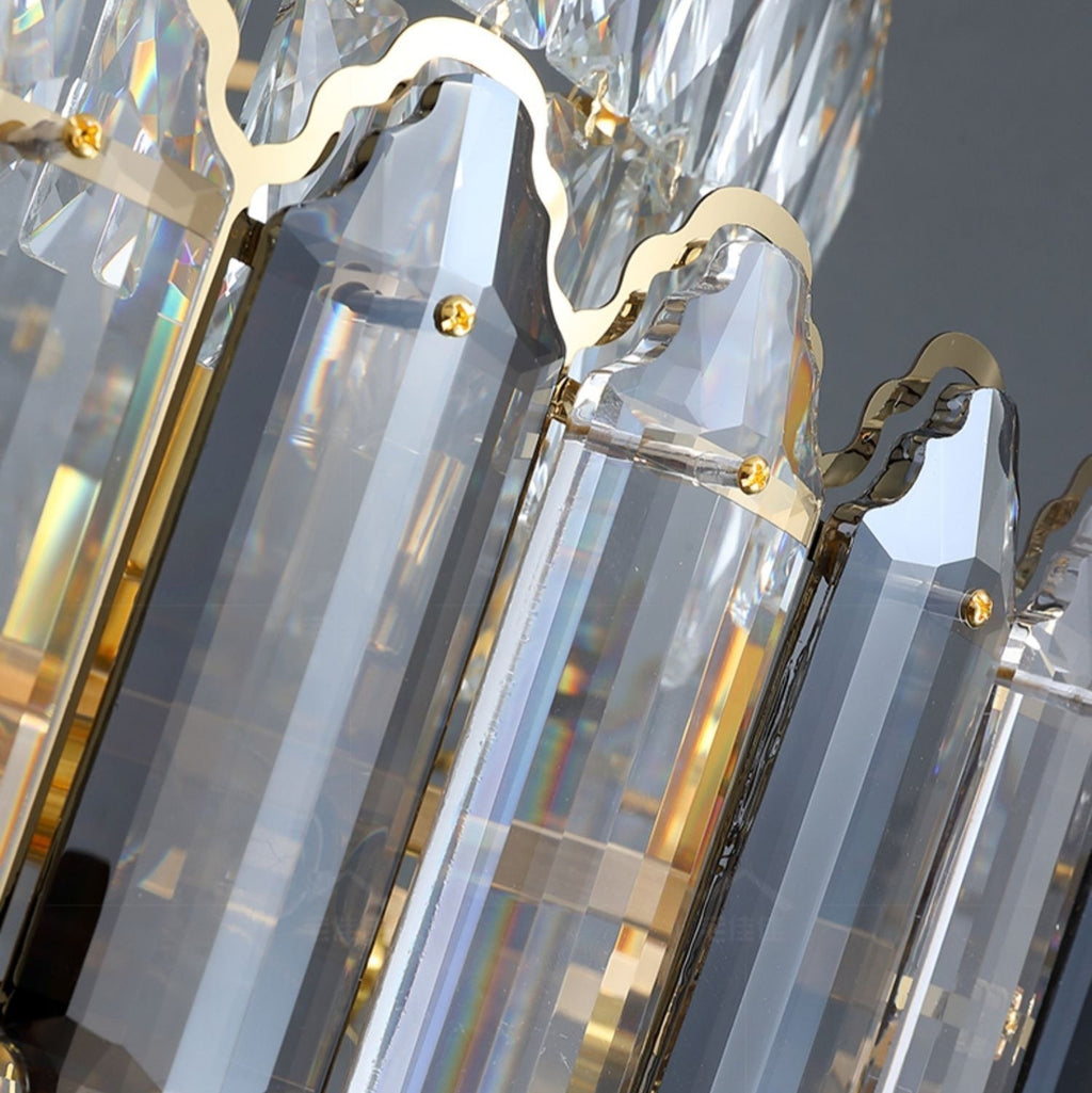 Riviko Grand Radiance Round K9 Crystal Chandelier - Background Shot