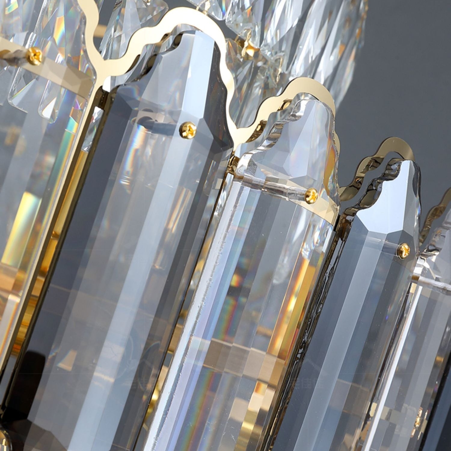 Riviko Grand Radiance Round K9 Crystal Chandelier - Background Shot