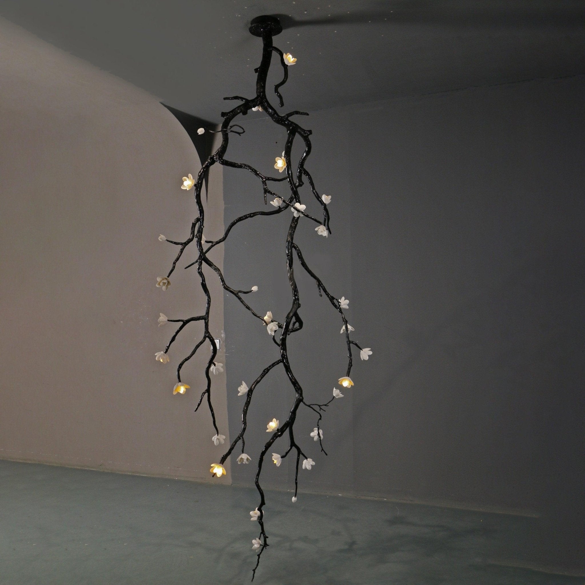 Large Long Branch Flower Chandelier - Yovalighting