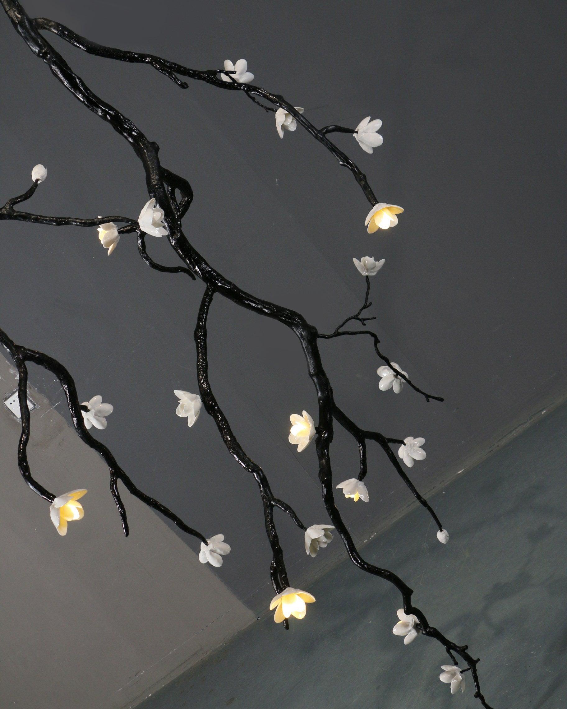 Large Long Branch Flower Chandelier - Yovalighting