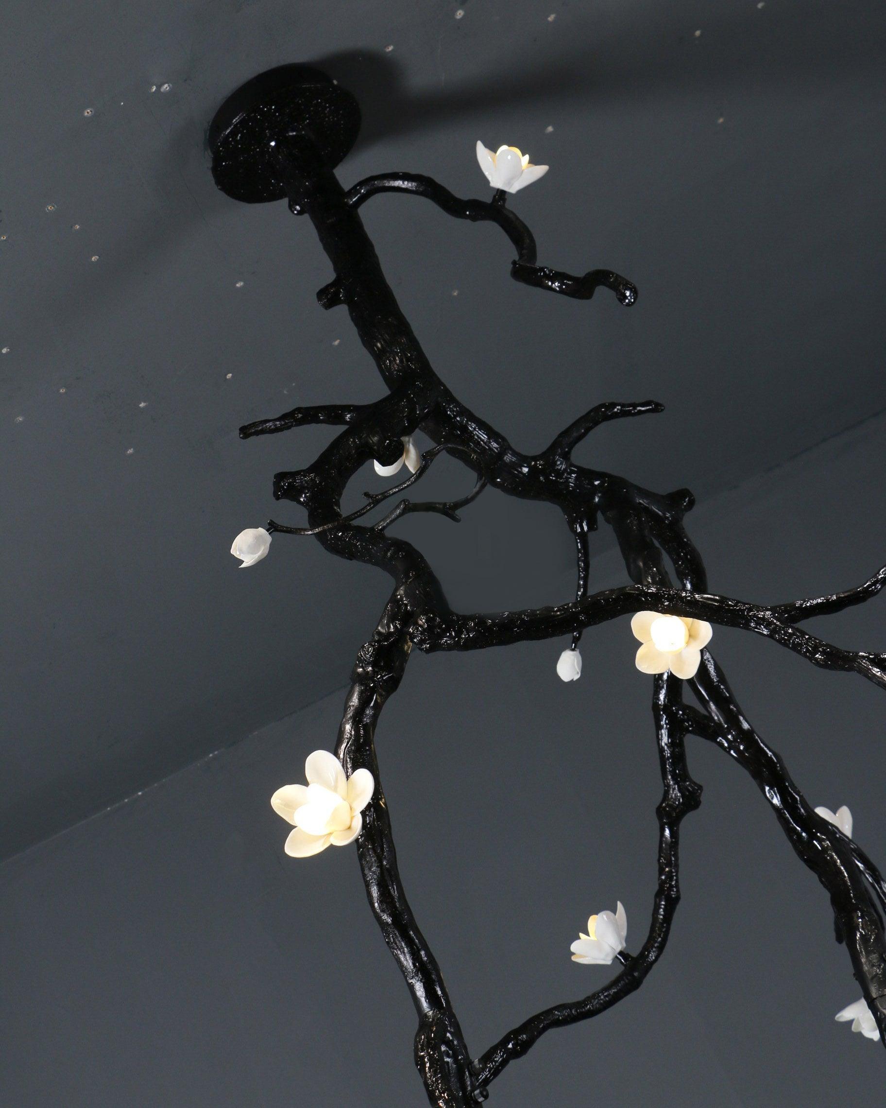 Large Long Branch Flower Chandelier - Yovalighting