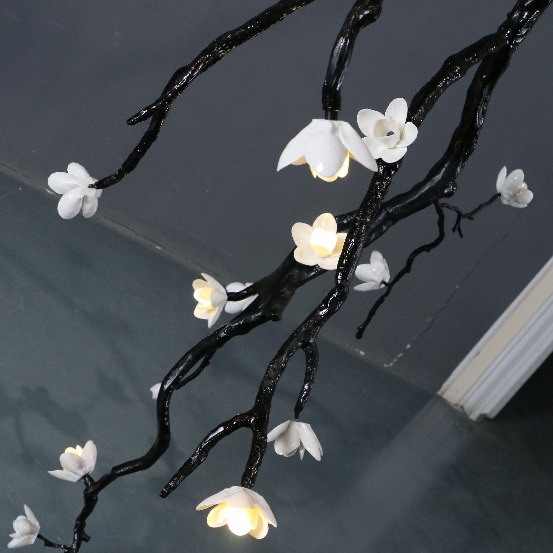 Large Long Branch Flower Chandelier - Yovalighting