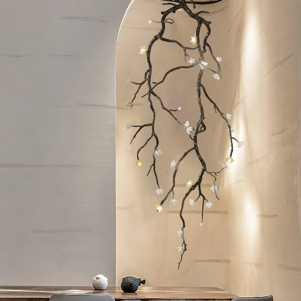 Large Long Branch Flower Chandelier - Yovalighting