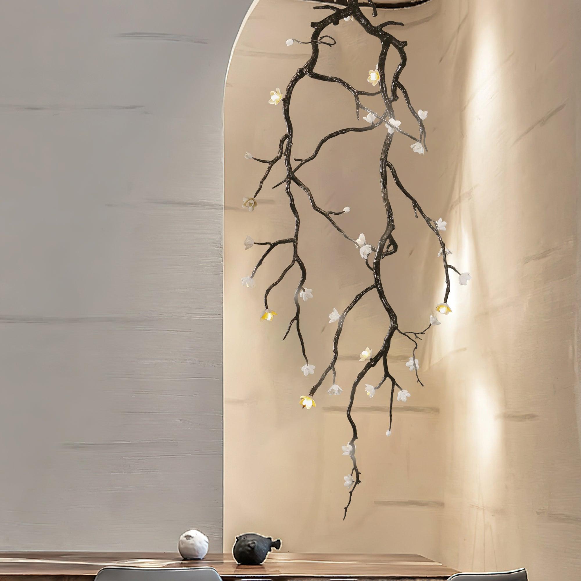 Large Long Branch Flower Chandelier - Yovalighting