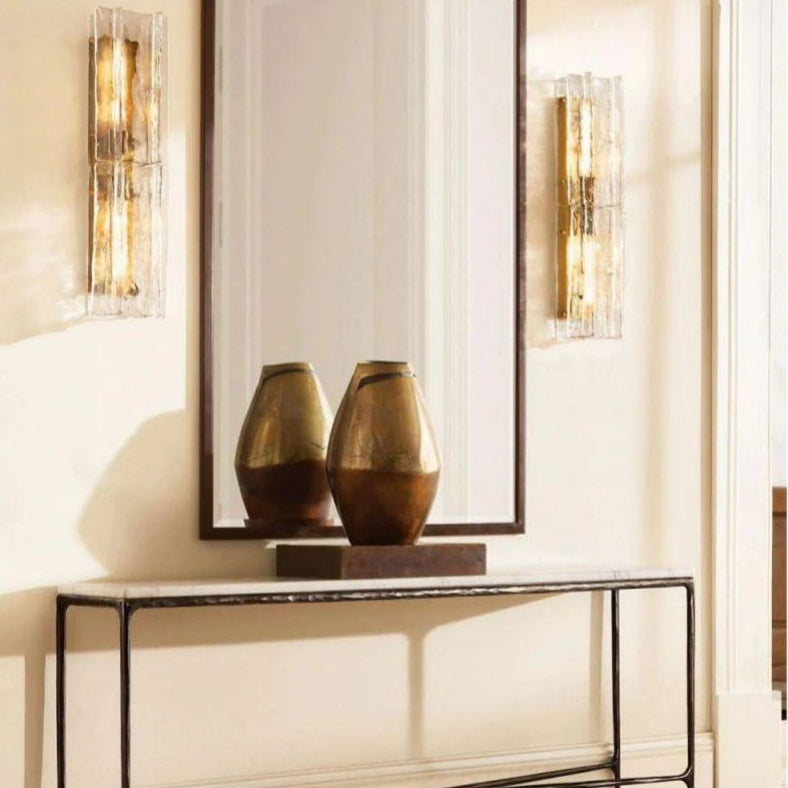 Loxel Smoke Glass Sconce 30"
