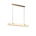 Linear Alabaster Chandelier, Kitchen Island Pendant Light - Riviko