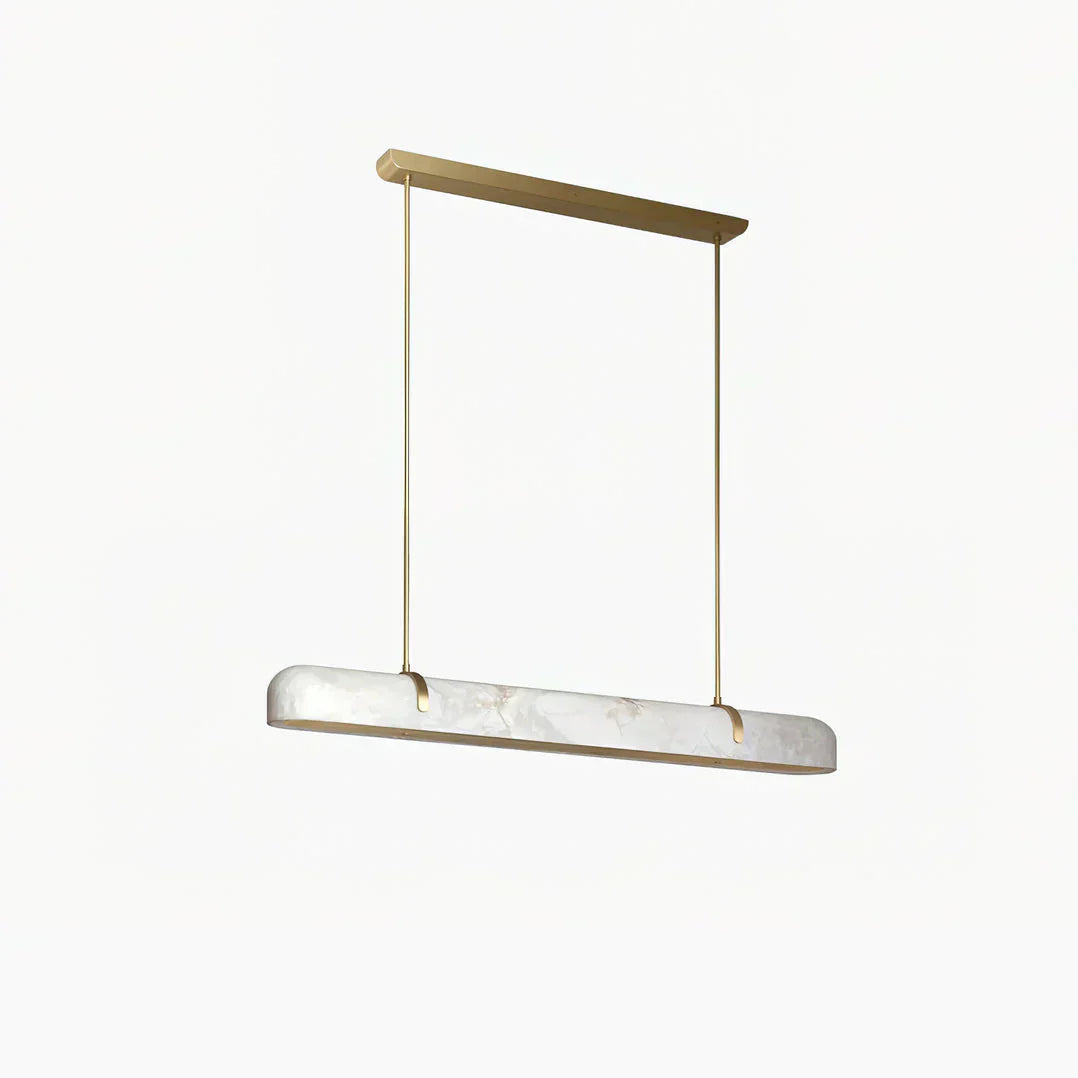 Linear Alabaster Chandelier, Kitchen Island Pendant Light - Riviko