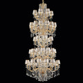 Long golden maria theresa chandelier