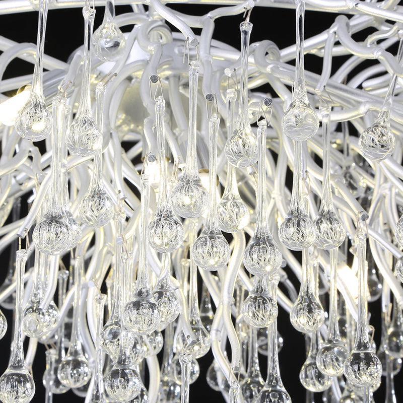 LG Aqua Modern Tree Branch Crystal Chandelier 47.5" L